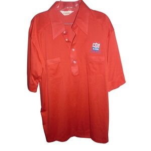 VTG 70s Sahara NFL Alumni New England Polo Shirt Men XXL Red Coach Dagger Collar